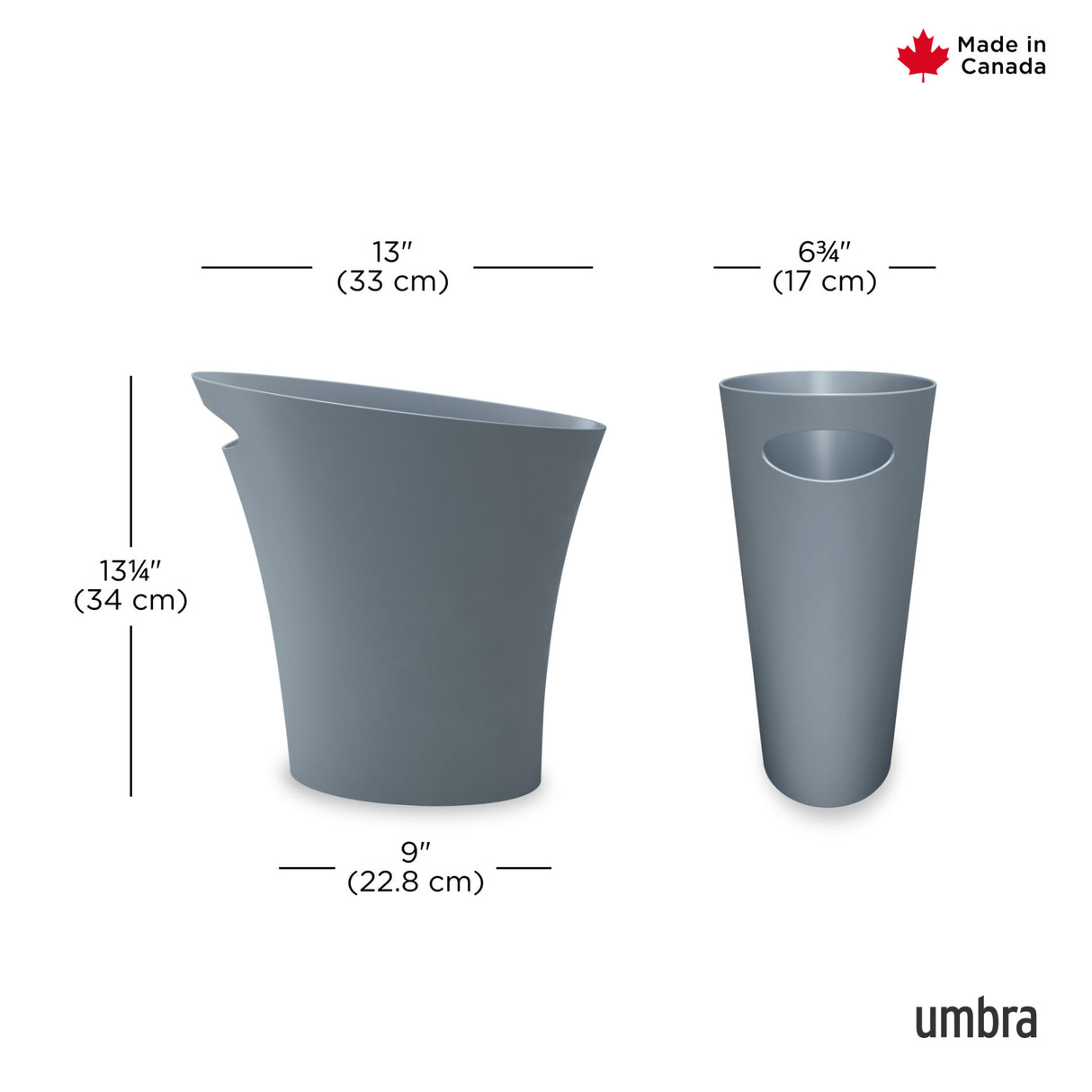 Bathroom Trash Cans | color: Slate Blue