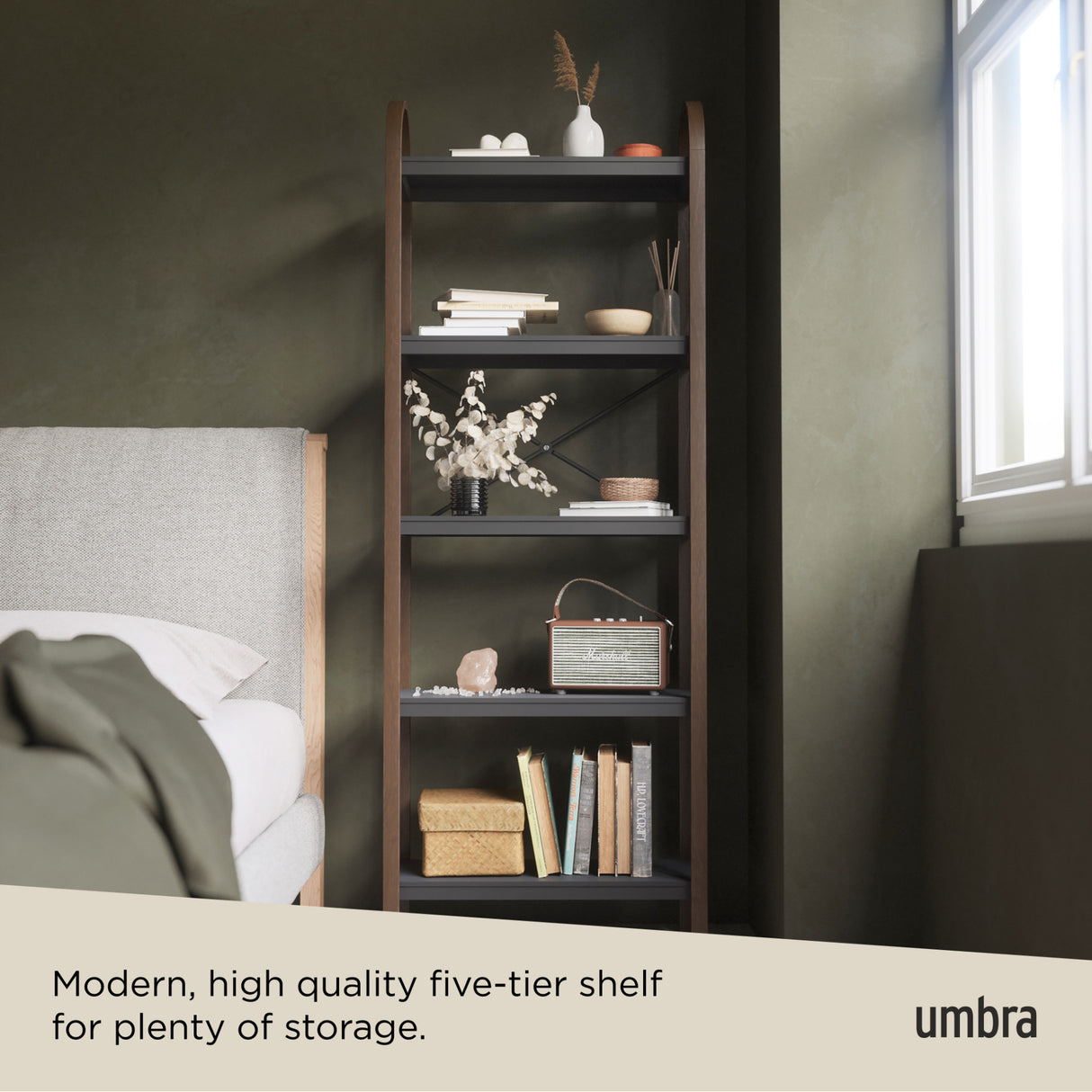 Shelves & Magazine Racks | color: Black-Walnut