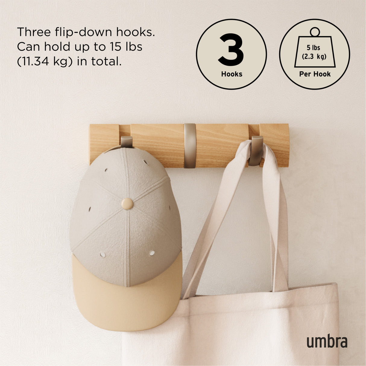 Wall Hooks | color: Natural-Nickel