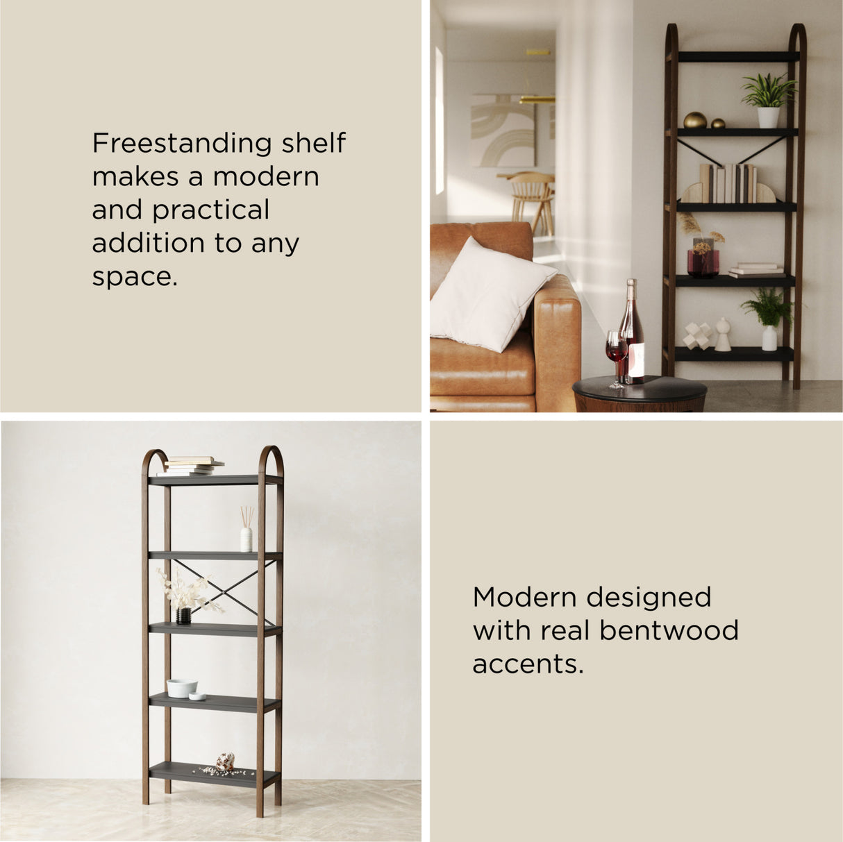Shelves & Magazine Racks | color: Black-Walnut