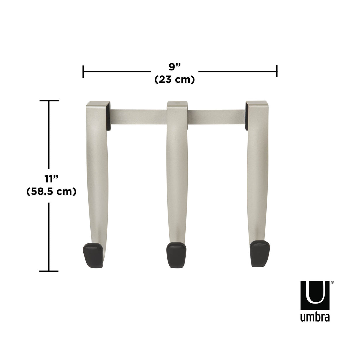 Over The Door Hooks | color: Black-Nickel