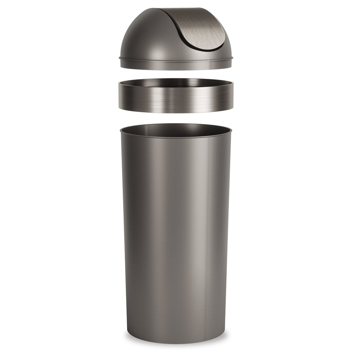 Kitchen Trash Cans | color: Pewter