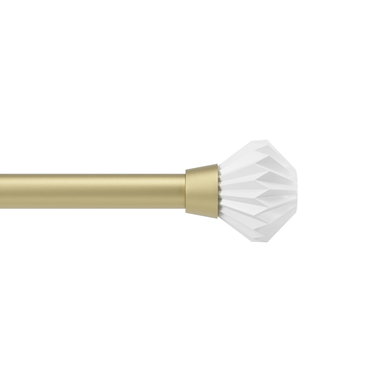 Single Curtain Rods | color: Eco-Friendly Gold | size: 42-120" (107-305 cm) | diameter: 1" (2.5 cm)