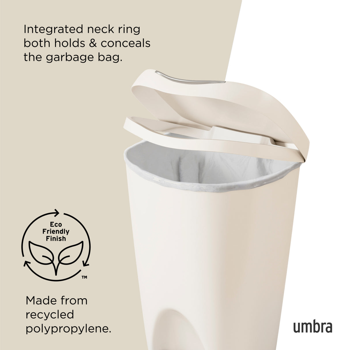 Kitchen Trash Cans | color: Sand