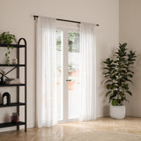 Single Curtain Rods | color: Matte Black | size: 32-64" (81-162 cm) | diameter: 1" (2.5 cm)