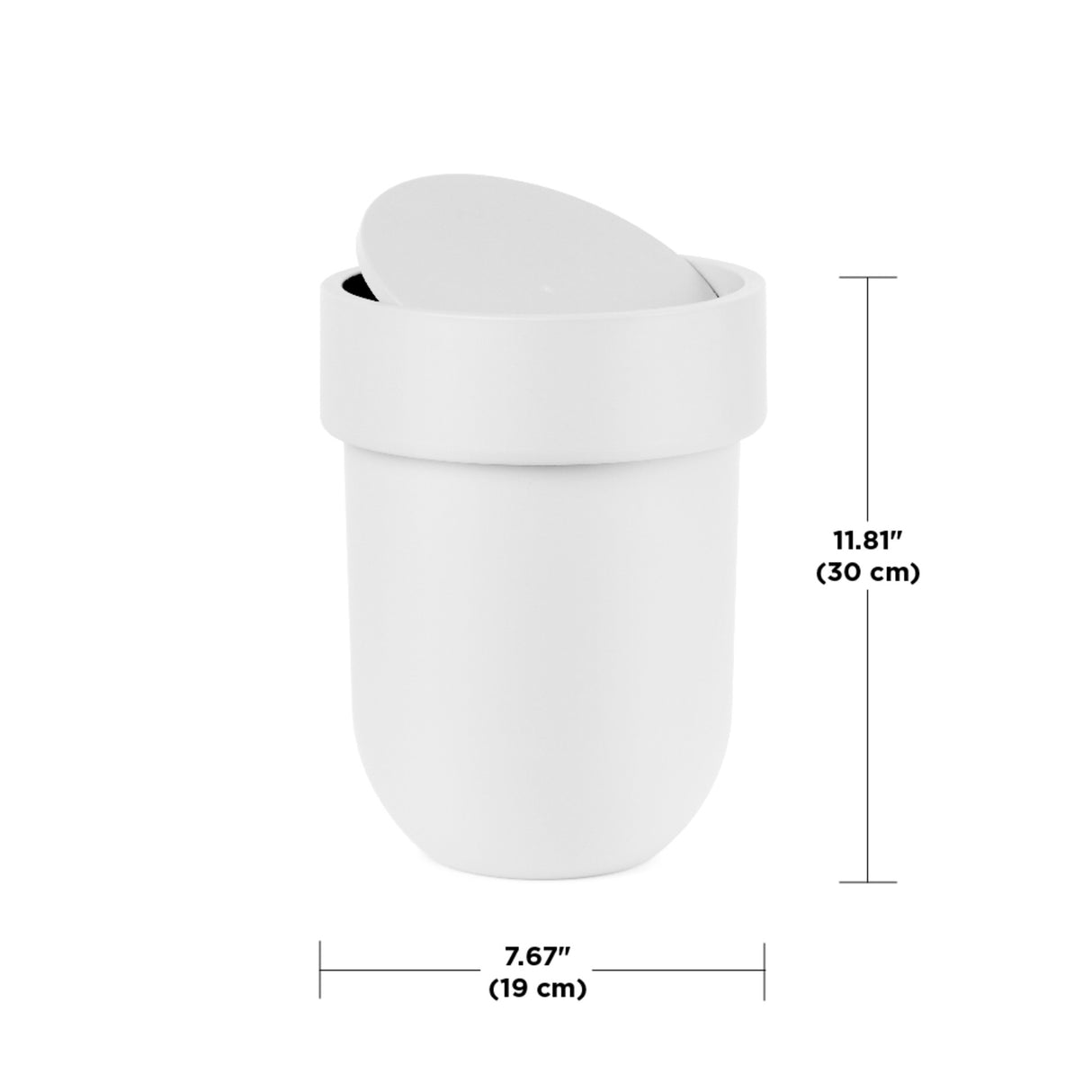 Bathroom Trash Cans | color: White