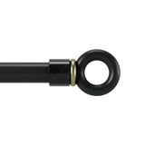 Single Curtain Rods | color: Matte-Black | size: 36-72" (91-183 cm) | diameter: 1" (2.5 cm)