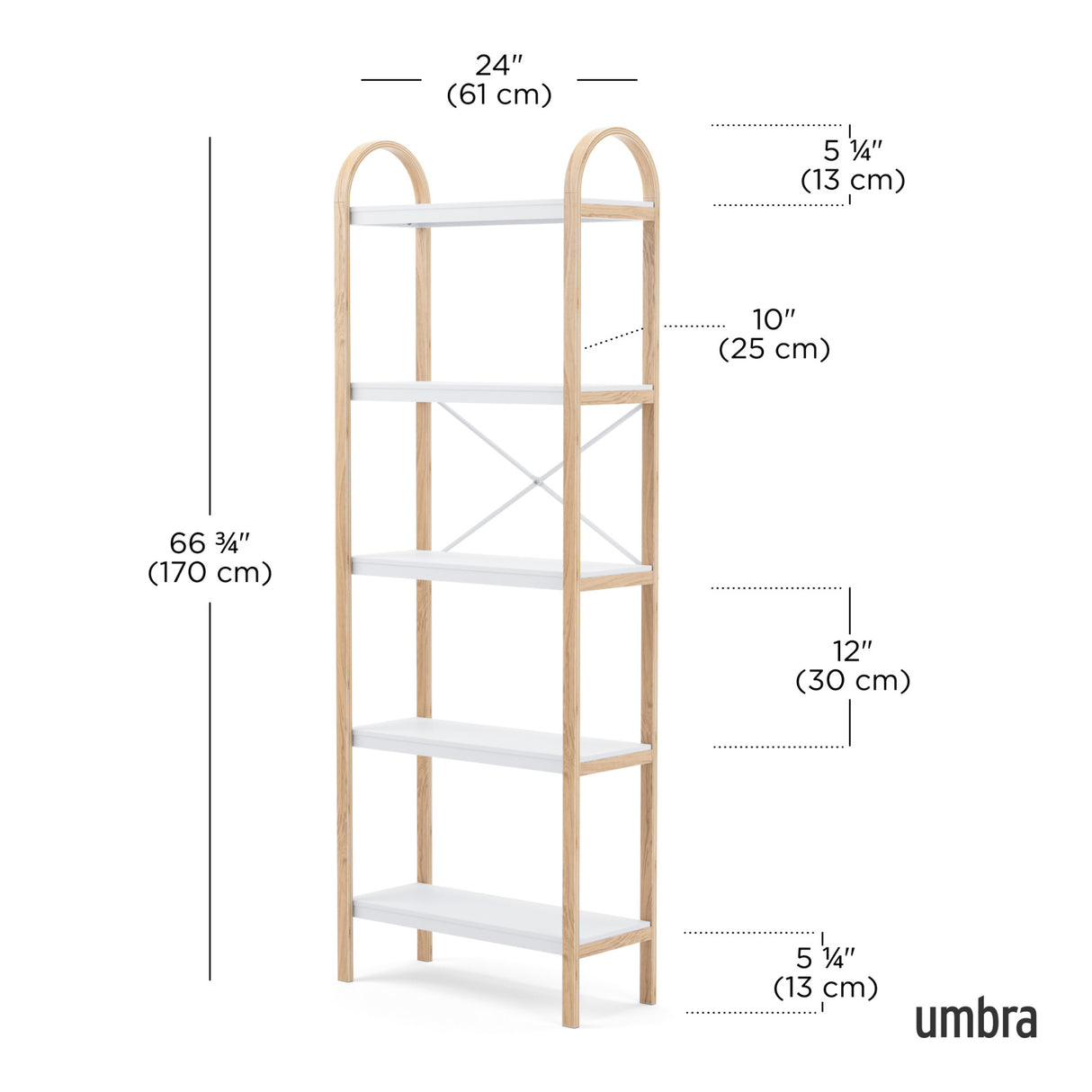 Shelves & Magazine Racks | color: White-Natural