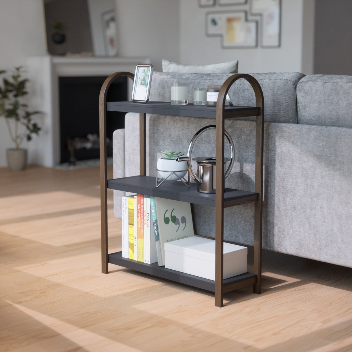 Shelves & Magazine Racks | color: Black-Walnut | https://vimeo.com/681026242