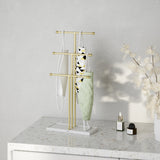 Jewelry Stands | color: White-Brass | Hover