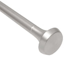 Single Curtain Rods | color: Nickel-Steel | size: 36-72" (91-183 cm) | diameter: 1" (2.5 cm)