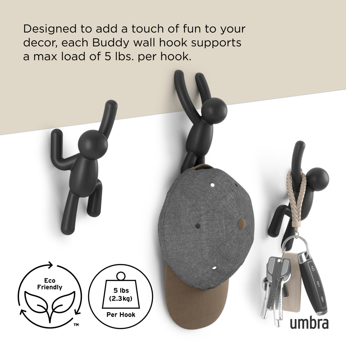 Wall Hooks | color: Black