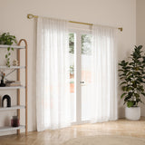 Single Curtain Rods | color: Gold | size: 42-120" (107-305 cm) | diameter: 1" (2.5 cm)