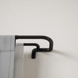 Double Curtain Rods | color: Matte-Black | size: 66-144" (168-365 cm) | diameter: 3/4" (1.9 cm)