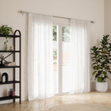 Single Curtain Rods | color: Eco-Friendly Nickel | size: 72-144" (183-365 cm) | diameter: 1" (2.5 cm)