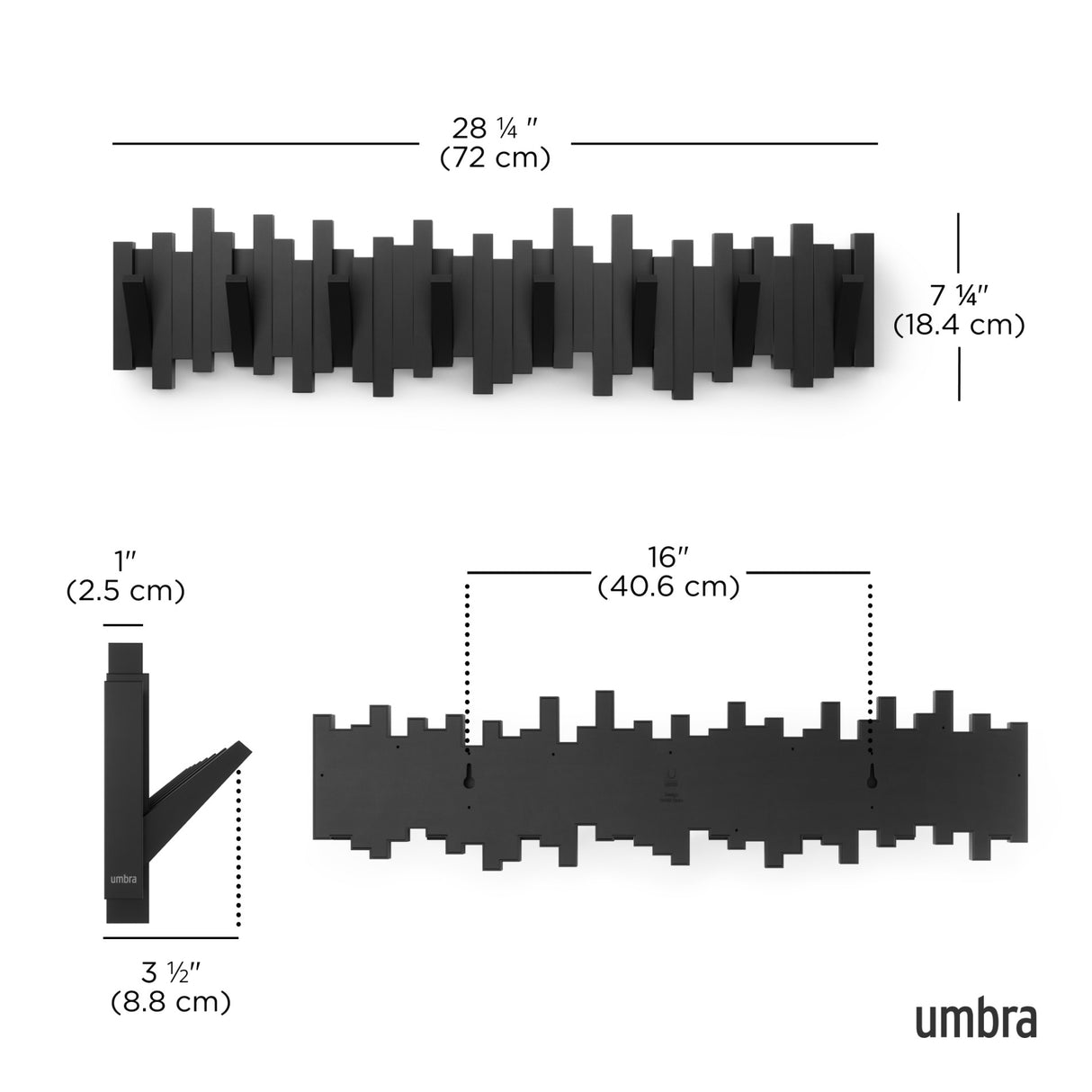 Wall Hooks | color: Black