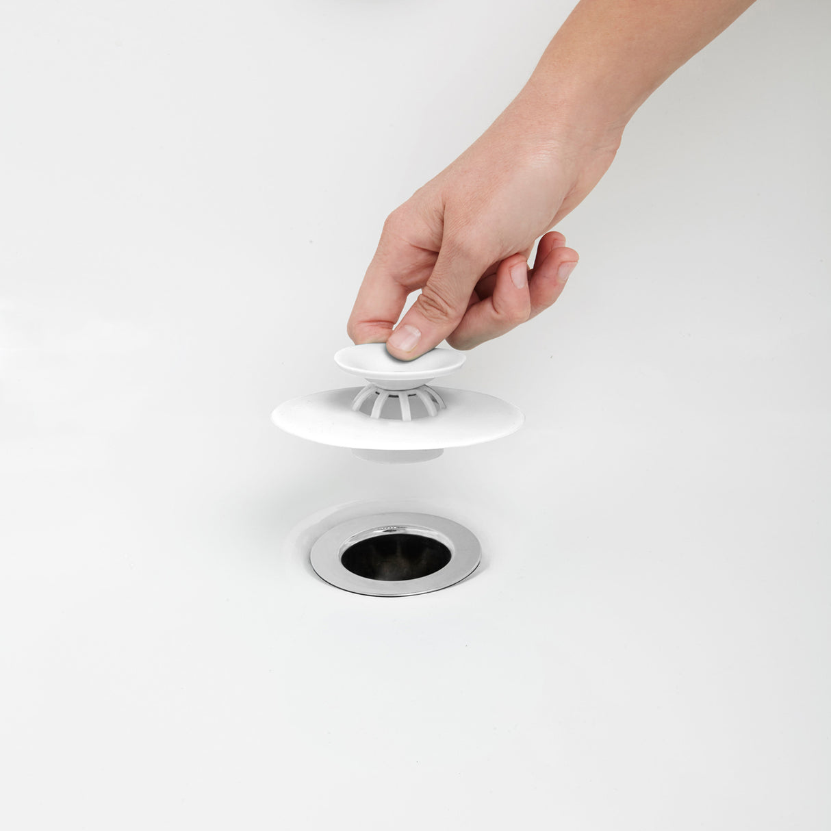 Drain Stop & Hair Catcher | color: White