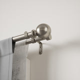 Double Curtain Rods | color: Eco-Friendly Nickel | size: 36-72" (91-183 cm) | diameter: 1" (2.5 cm)