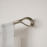 Single Curtain Rods | color: Eco-Friendly Nickel | size: 42-120" (107-305 cm) | diameter: 1" (2.5 cm)