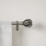 Single Curtain Rods | color: Eco-Friendly Nickel | size: 42-120" (107-305 cm) | diameter: 1" (2.5 cm) | Hover