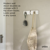 Wall Hooks | color: White-Nickel