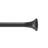 Single Curtain Rods | color: Eco-Friendly Matte-Black | size: 36-72" (91-183 cm) | diameter: 1" (2.5 cm)