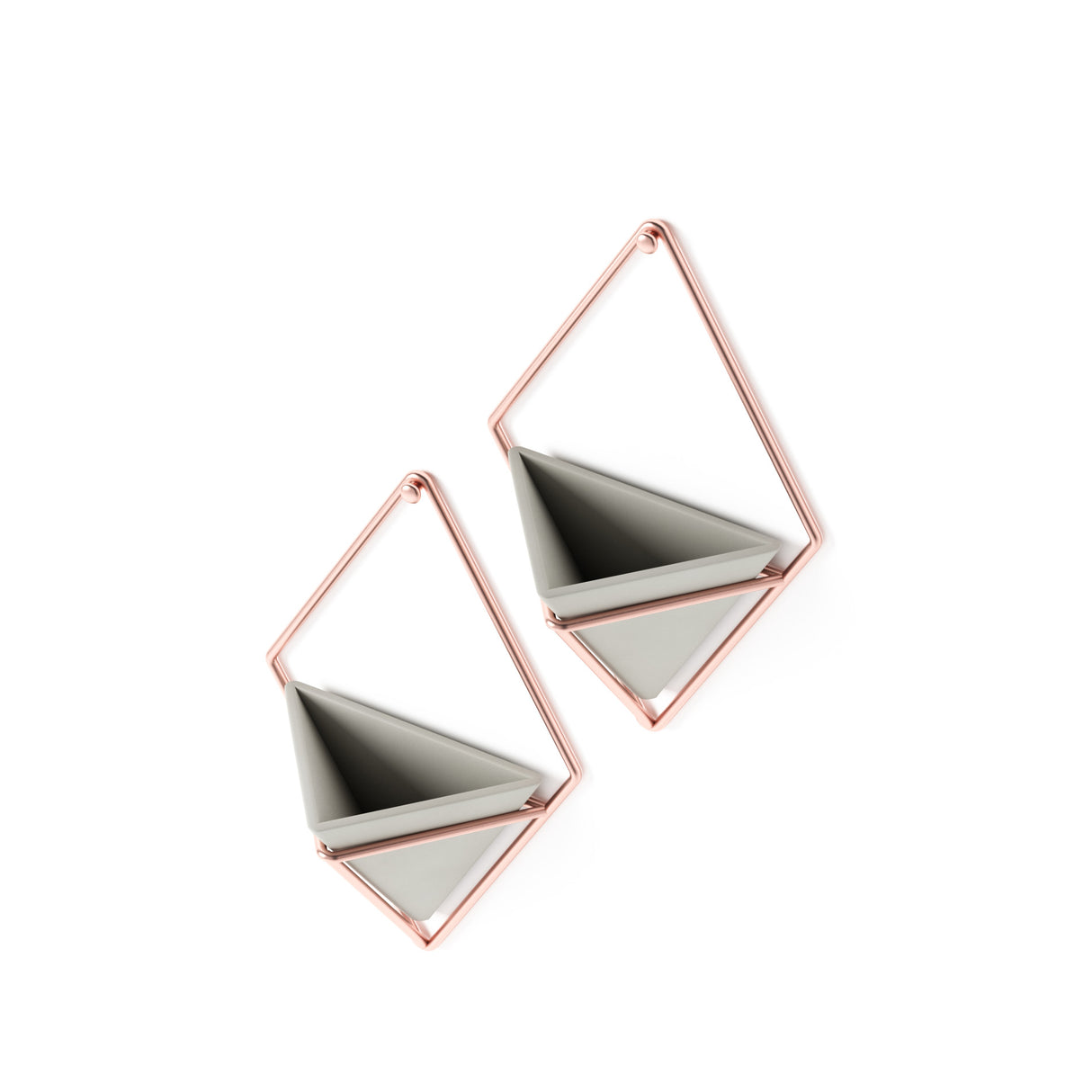 Wall Planters | color: Concrete-Copper