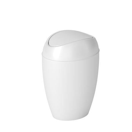 Bathroom Trash Cans | color: Metallic-White