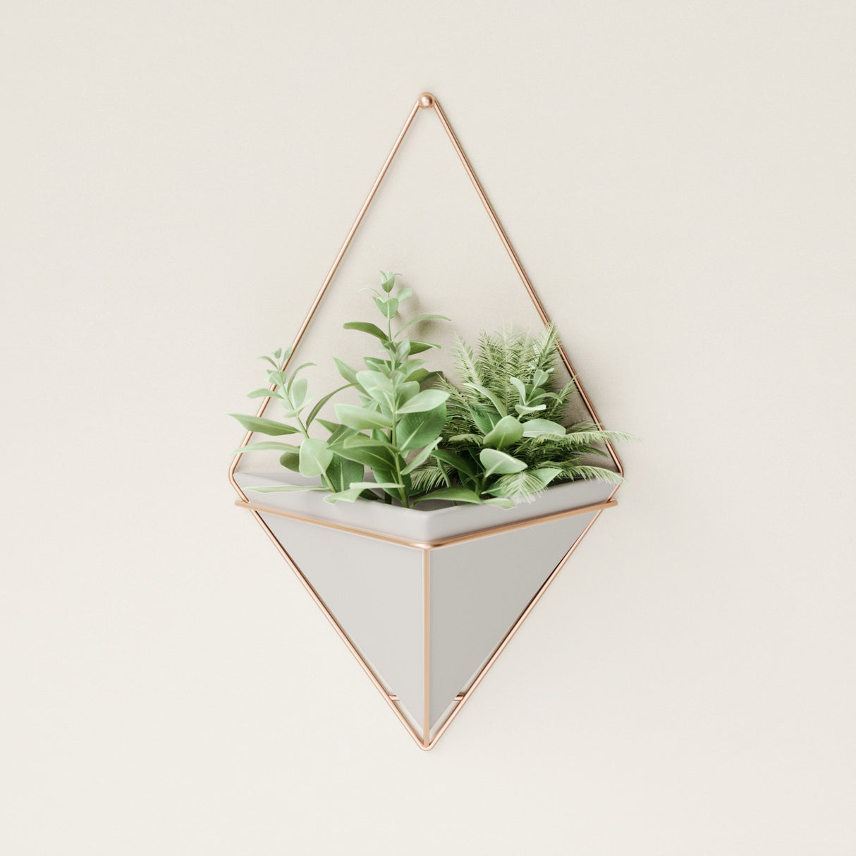 Wall Planters | color: Concrete-Copper