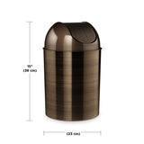 Bathroom Trash Cans | color: Bronze