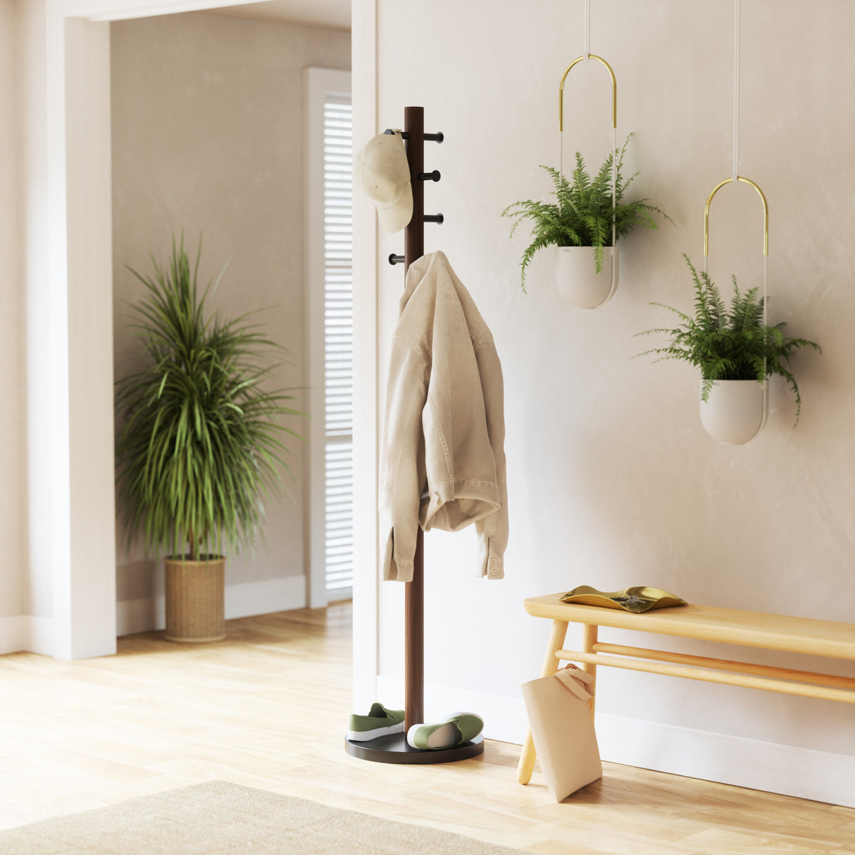 Coat Racks & Valets | color: Black-Walnut | Hover