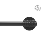 Single Curtain Rods | color: Eco-Friendly Matte-Black | size: 42-120" (107-305 cm) | diameter: 1" (2.5 cm)