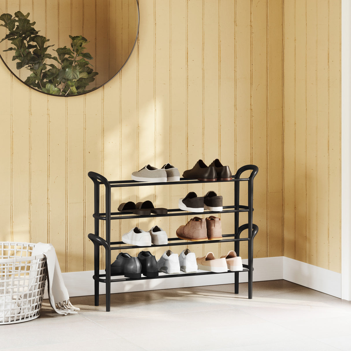 Shoe Racks | color: Matte-Black | size: Set of Two