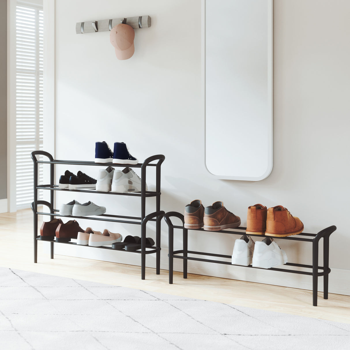 Shoe Racks | color: Matte-Black | size: Set of Two | Hover