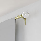 Single Curtain Rods | color: Brass | size: 36-72" (91-183 cm) | diameter: 1" (2.5 cm)