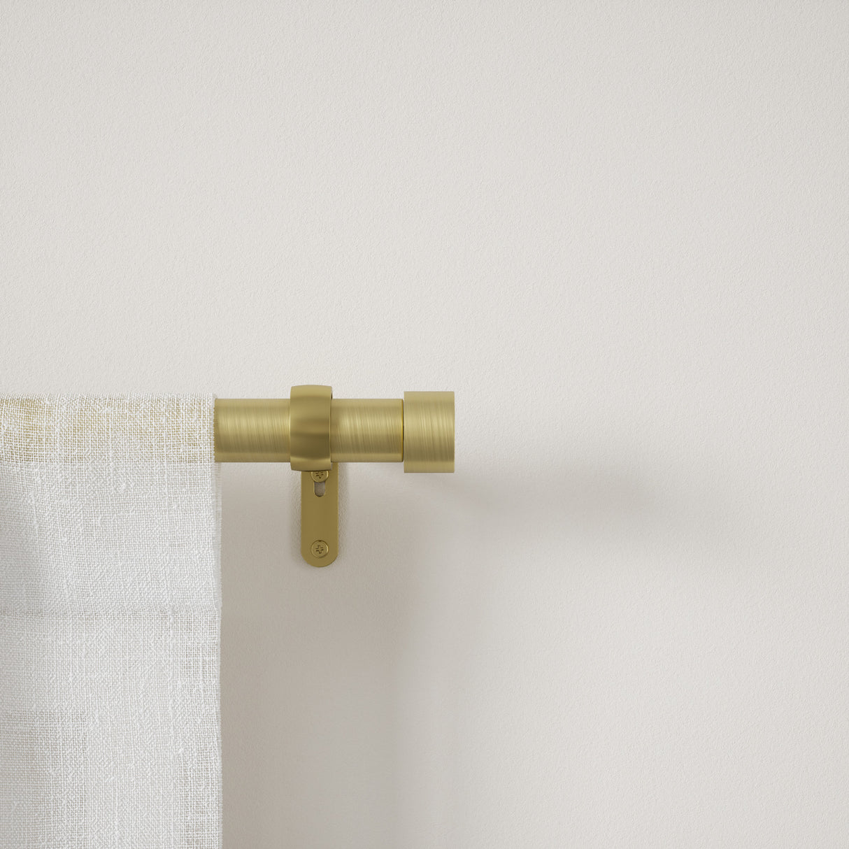 Single Curtain Rods | color: Brass | size: 66-120"(168-305cm) | diameter: 1"(2.5cm) | https://player.vimeo.com/video/413262658