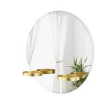 Wall Mirrors | color: Brass