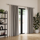 Double Curtain Rods | color: Eco-Friendly Nickel | size: 36-72" (91-183 cm) | diameter: 1 & 3/4" (4.44 cm)