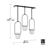 Hanging Planters | color: White-Black