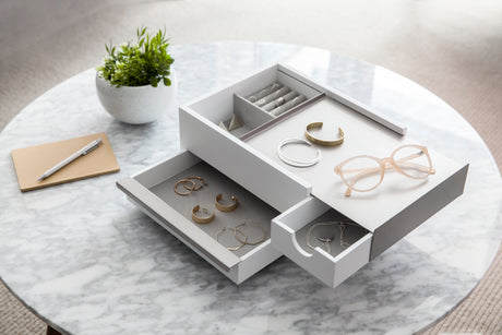 Jewelry Boxes | color: White-Nickel | Hover