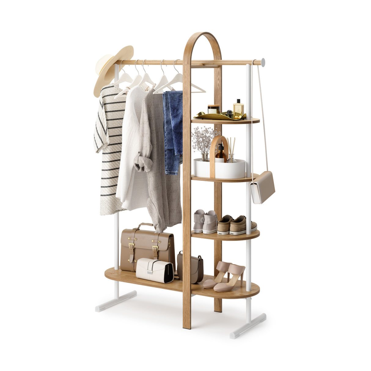 Garment Racks | color: White-Natural