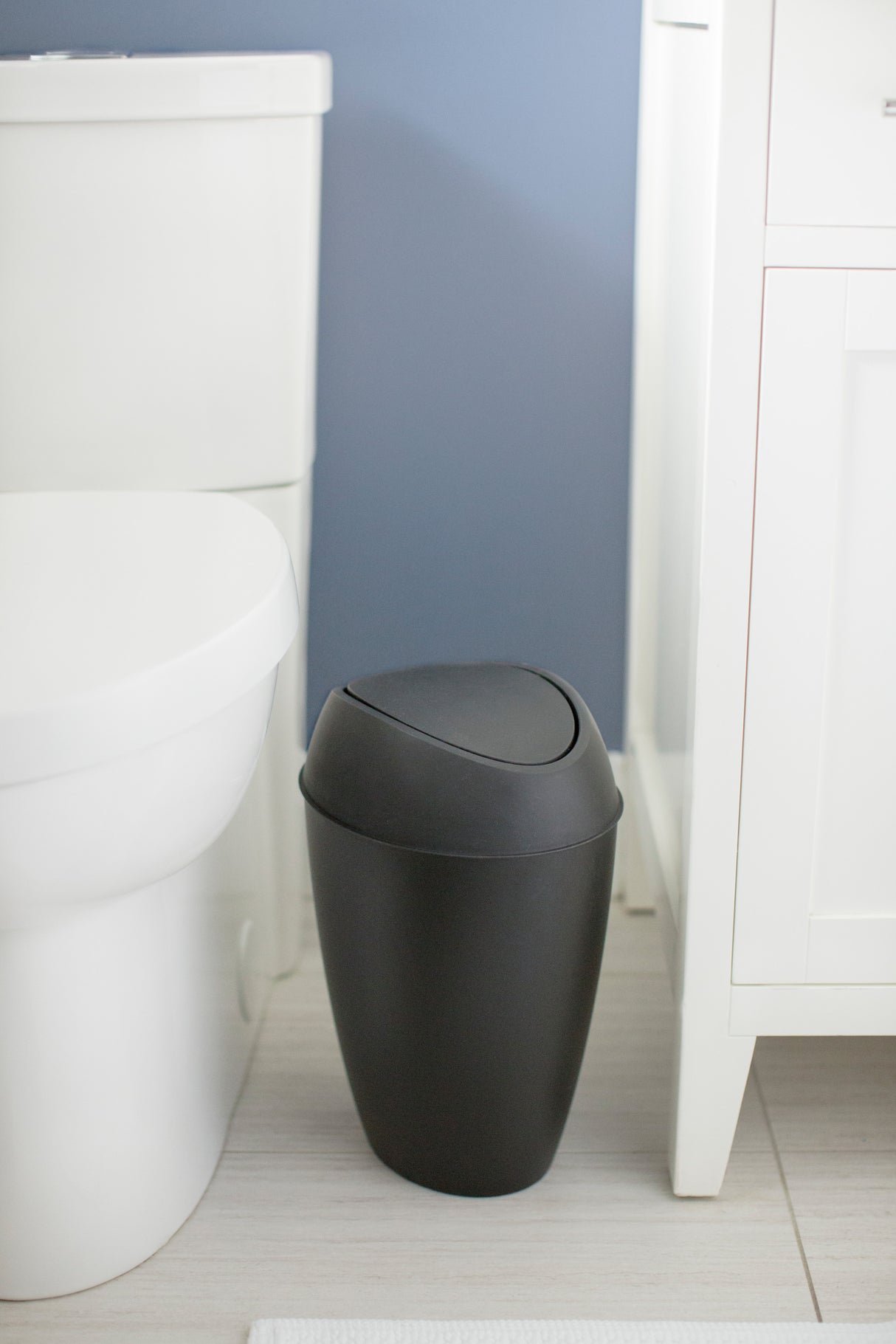 Bathroom Trash Cans | color: Black