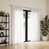 Single Curtain Rods | color: Nickel-Steel | size: 36-66" (91-168 cm) | diameter: 1" (2.5 cm)