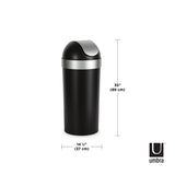 Kitchen Trash Cans | color: Black-Nickel