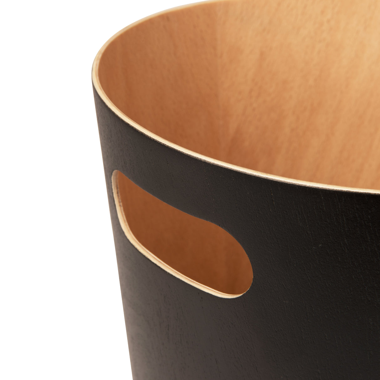 Bathroom Trash Cans | color: Black-Natural