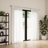 Single Curtain Rods | color: Matte-Nickel | size: 28-48" (71-122 cm) | diameter: 3/4" (1.9 cm)