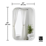 Wall Mirrors | color: White | size: 24x36" (61x91 cm)